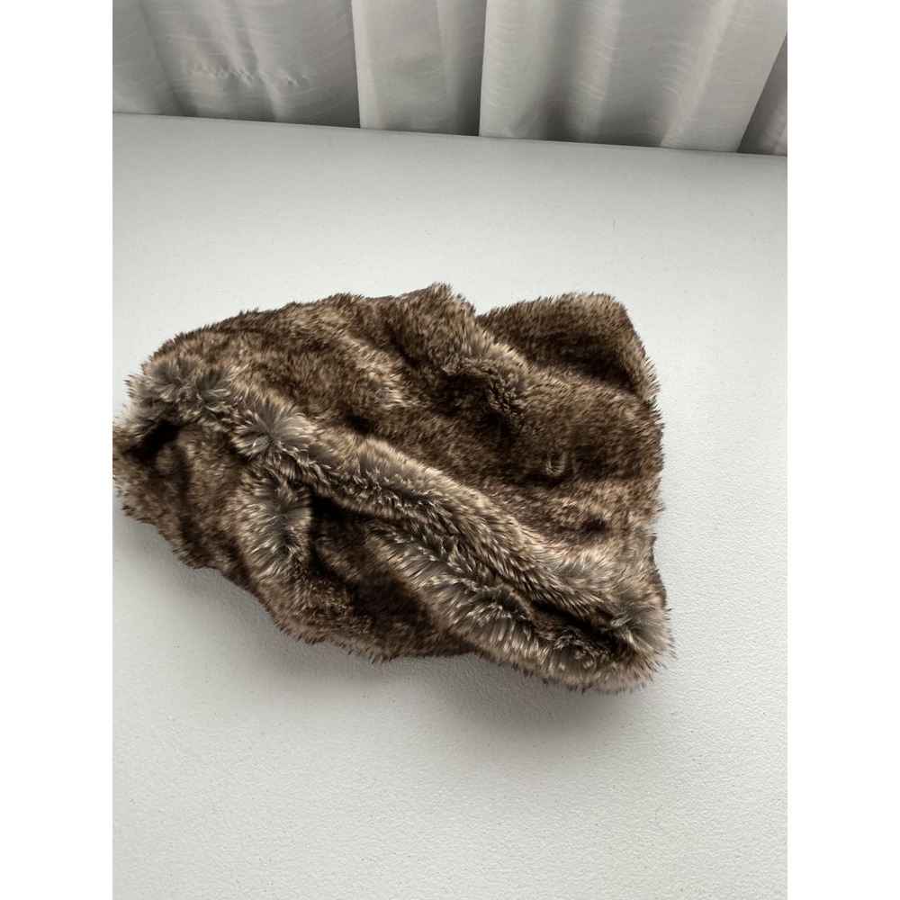 Maurices Brown Faux Fur‎ Infinity Scarf Cozy Winter Accessory